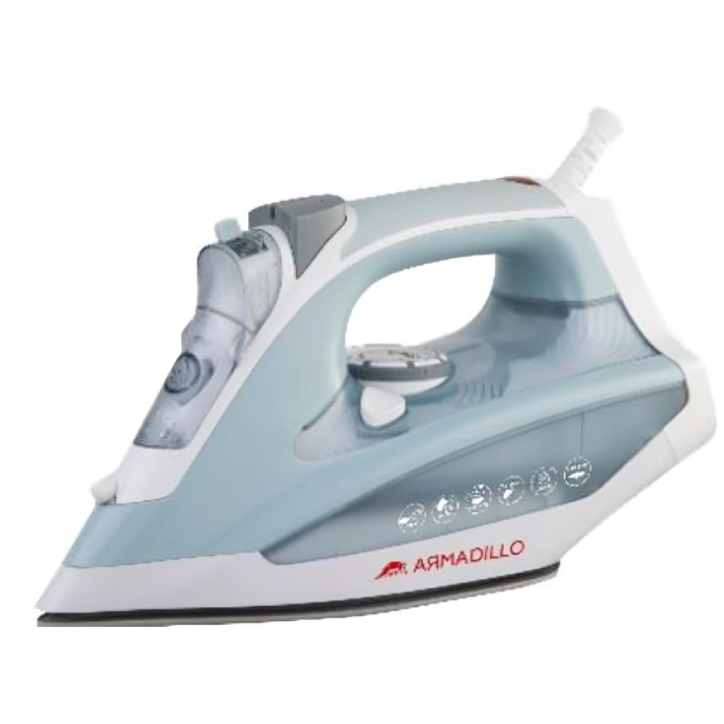 Armadillo Steam Iron 2200 Watt Ceramic Base - Gray