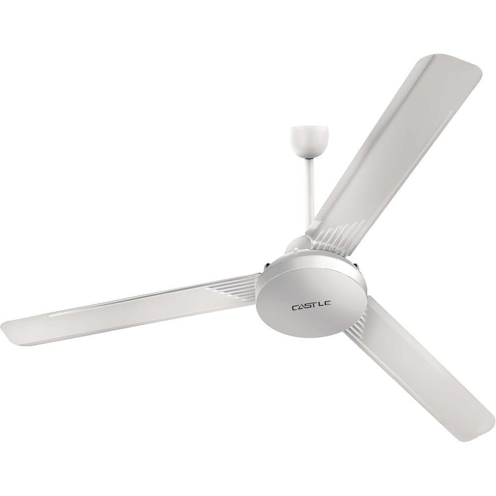 Castle Ceiling Fan, White, 56"