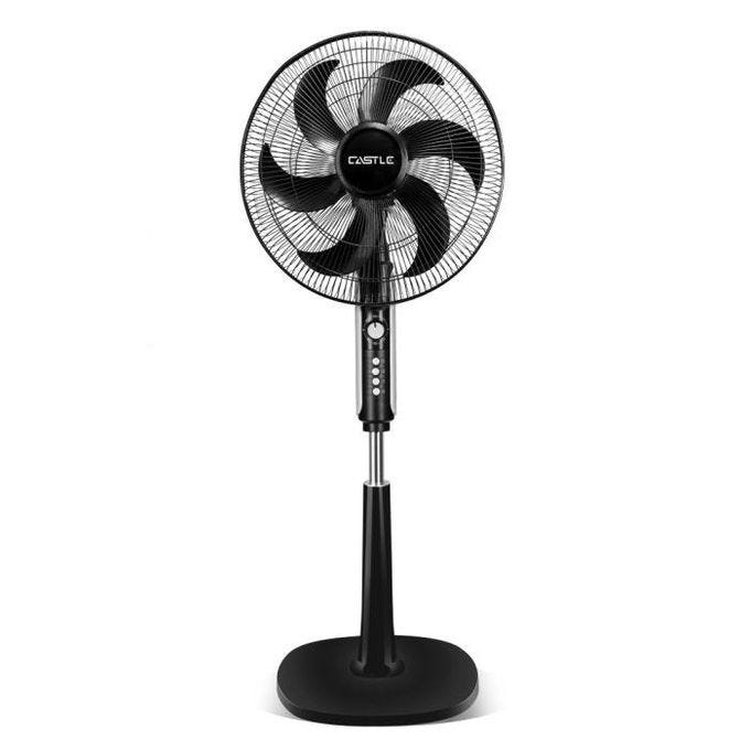 Castle 18-foot pedestal fan, black