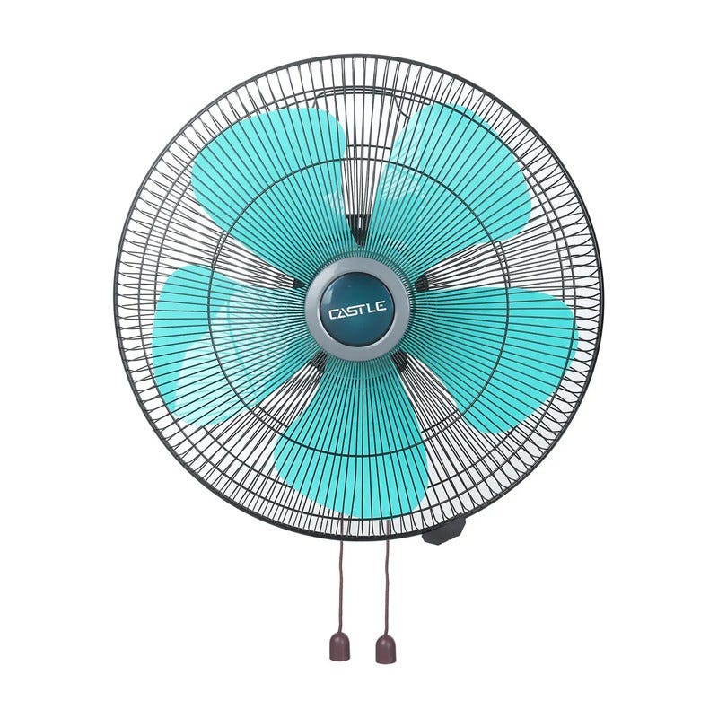 Fan 18-Pole Wall Fan, Metal, Green