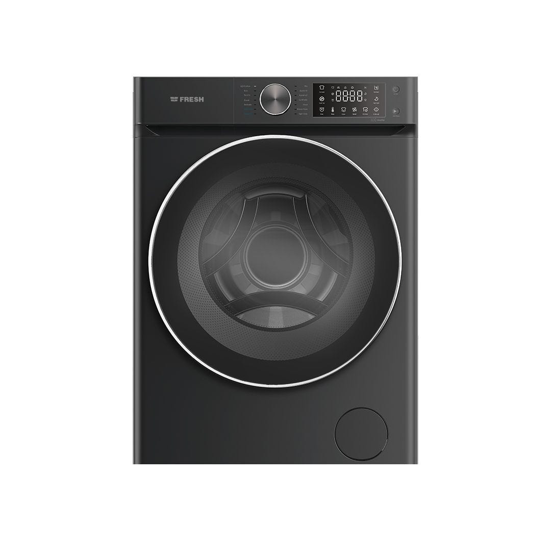 Fresh Washing Machine Front Load 8 kg black G2 1200 rpm dire