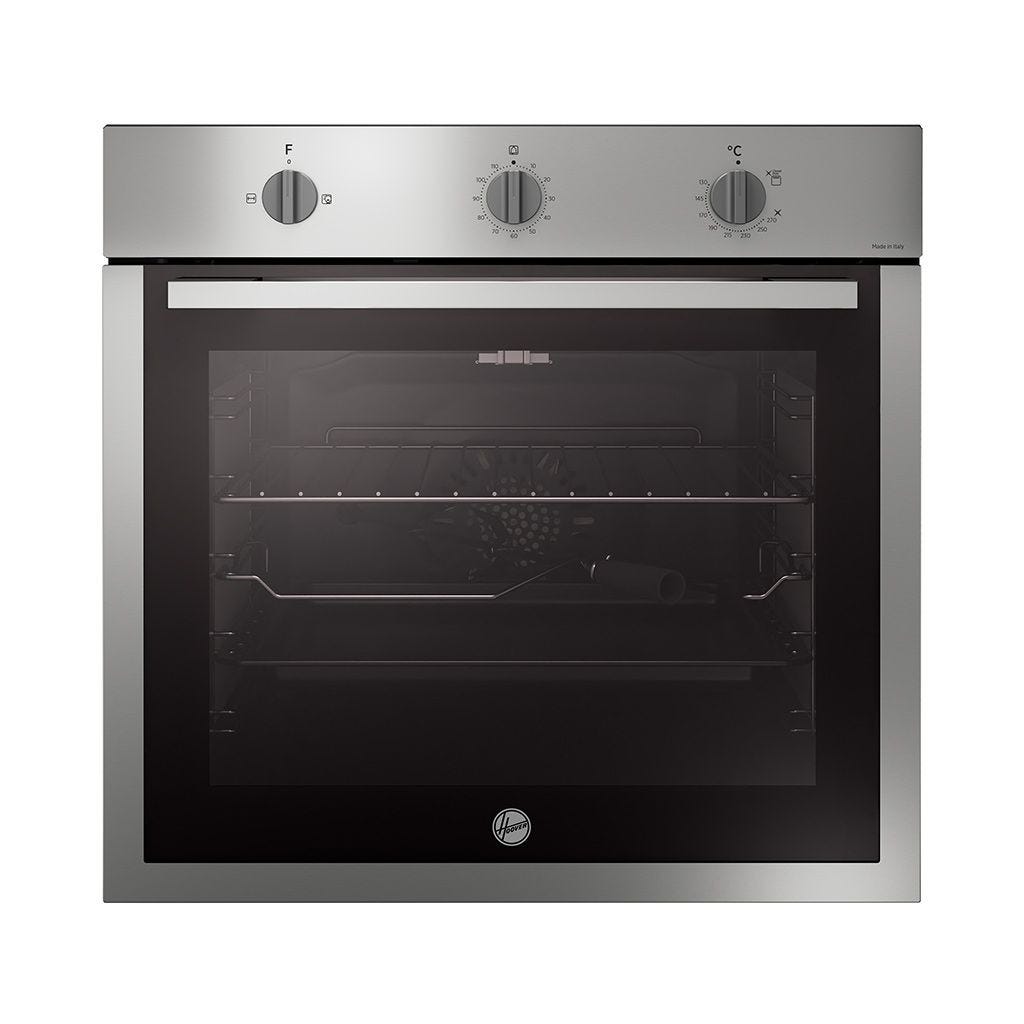 HOOVER Built-In Oven Gas 60cm 70 Liter Stainless Steel x Bla