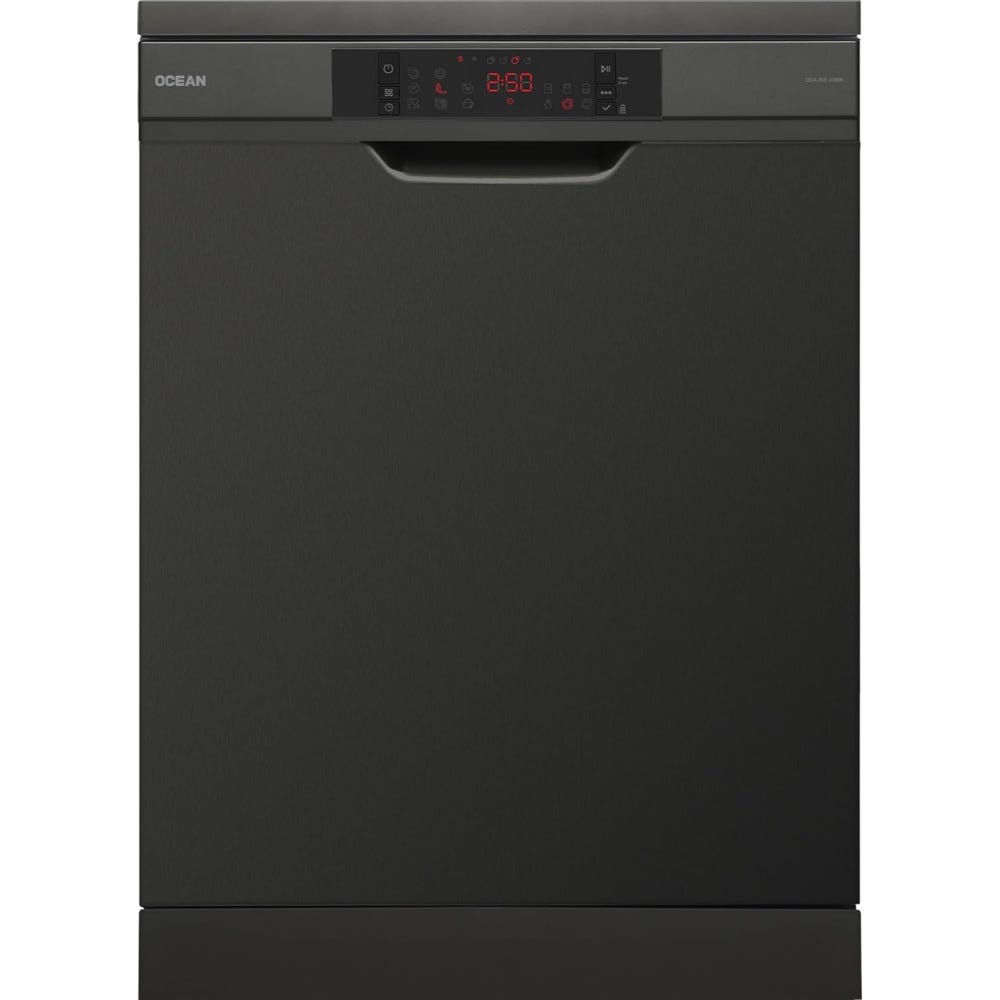 Ocean Dishwasher 60cm 13 Person Dark stainless 8 Programms