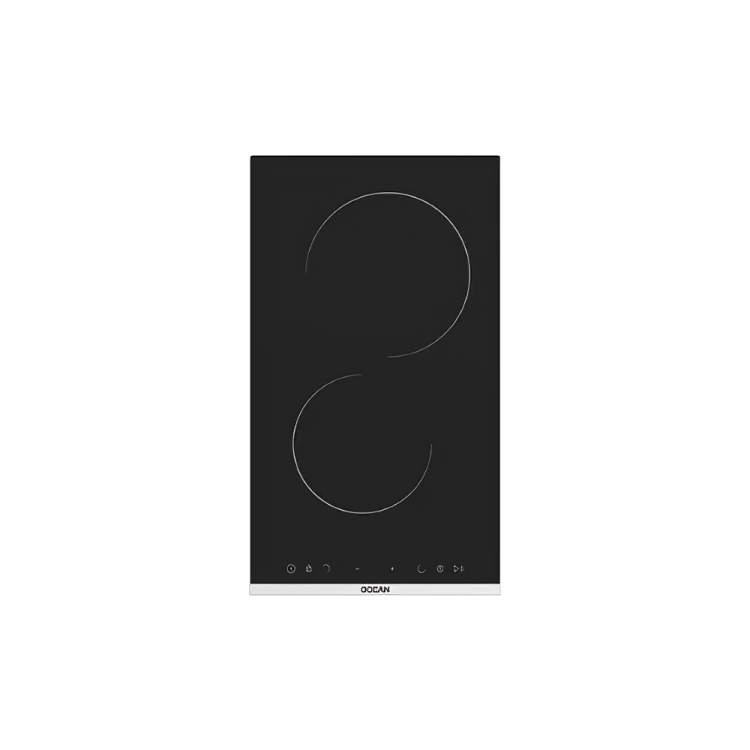 Ocean Built-in Electric Hob30cm ceramic 2 cooking zones Blac