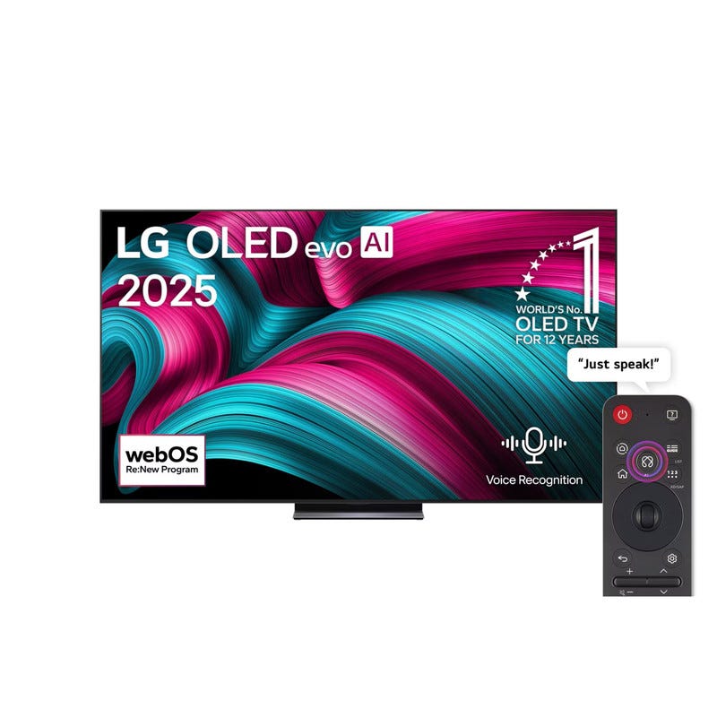 LG 77 inch OLED evo AI C5 4K 144Hz Smart TV AI Magic remote