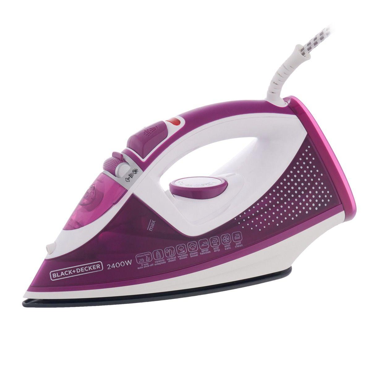 Black&Decker Steam Iron 2400Watt - Ceramic - Auto Shut Off