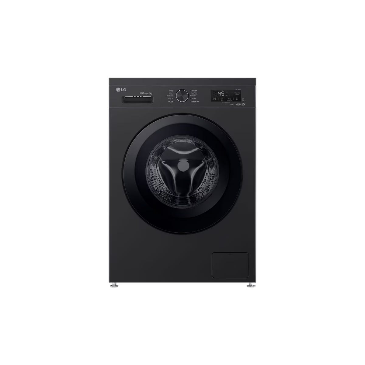 LG Washing Machine Front Load 8 Kg Black Wifi Inverter 1400