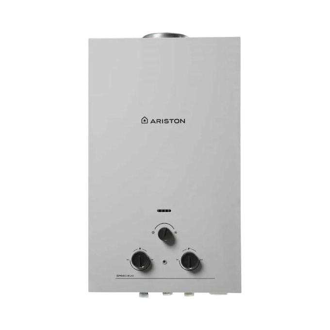 Speed ??10-liter natural gas water heater with an adapter