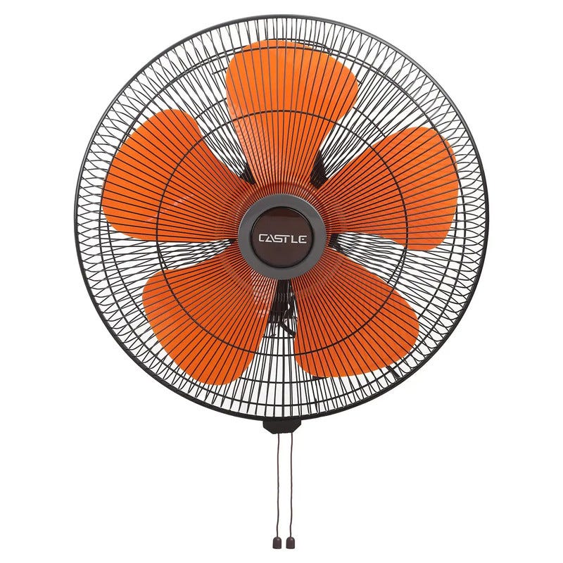 Fan 18-Pole Fan, Metal, Orange