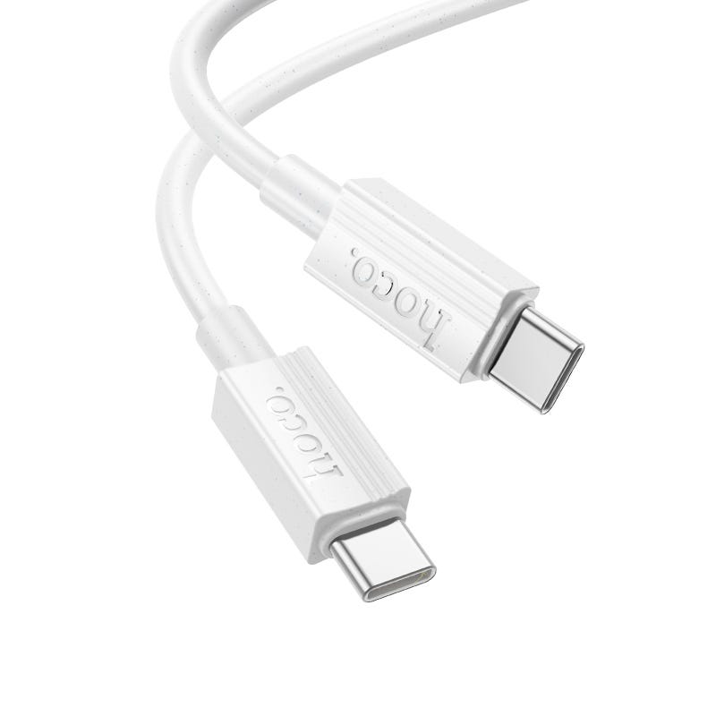 Hoco Cable X107 60W Type-C to Type-C - White