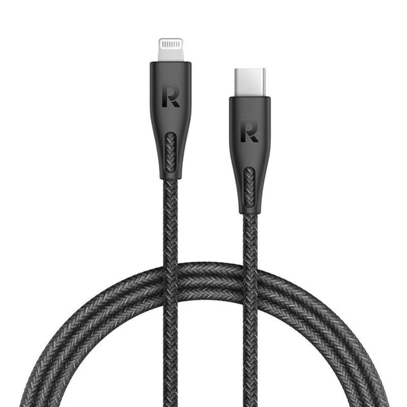 RavPower RP-CB1017 Type C- Lighting Nylon 1.2M - Black