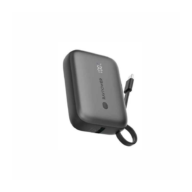 "RAVPower PD20W 10000mAh Power Bank Build-in Type C Cable