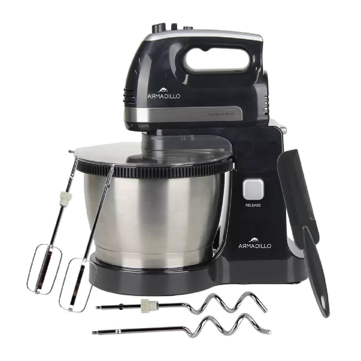 Armadillo mixer, 500 watt, 5 speed, 3.5 liter bowl, black