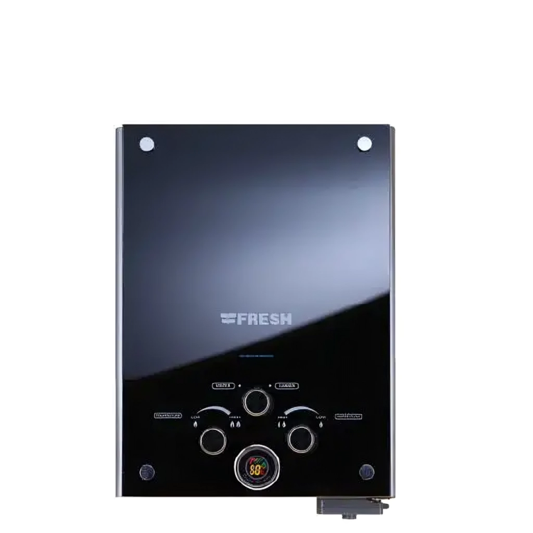 Gas Water Heater 6 Liters Crystal Black With Adaptor LNG