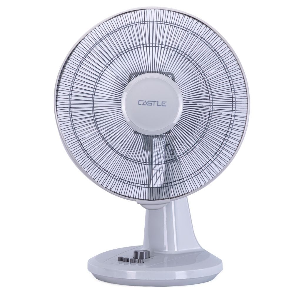 Castle 18" Desk Fan, Gray