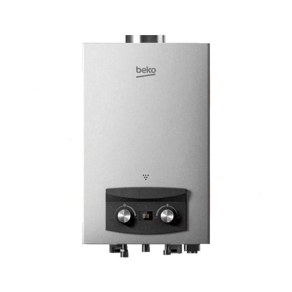 Digital Gas Water Heater, 10 Liters, Silve