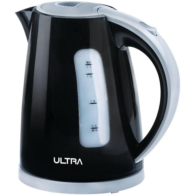 Electric Kettle, 1.7 Liters, 2000 Watt, Black and Grey
