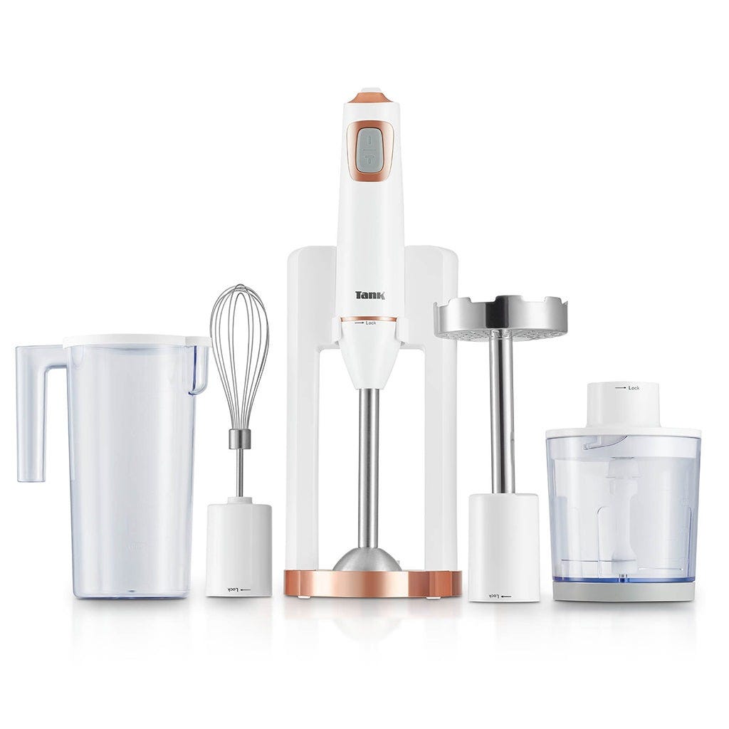 HAND BLENDER ALL-IN-ONE- 600W - CM-6003-1 | White / Rose Gol