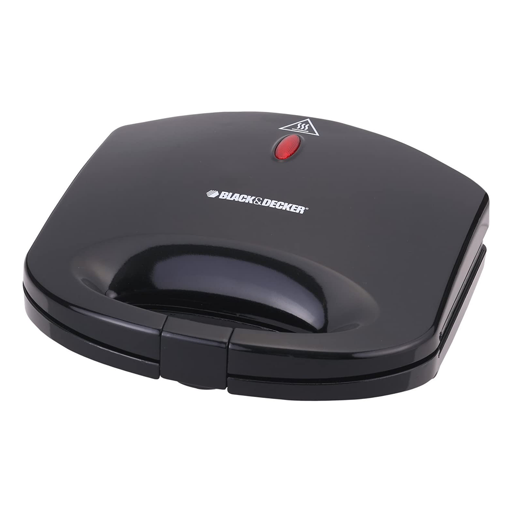 Black & Decker TS1000-B5 2 Slice Sandwich Maker, 600W - Blac