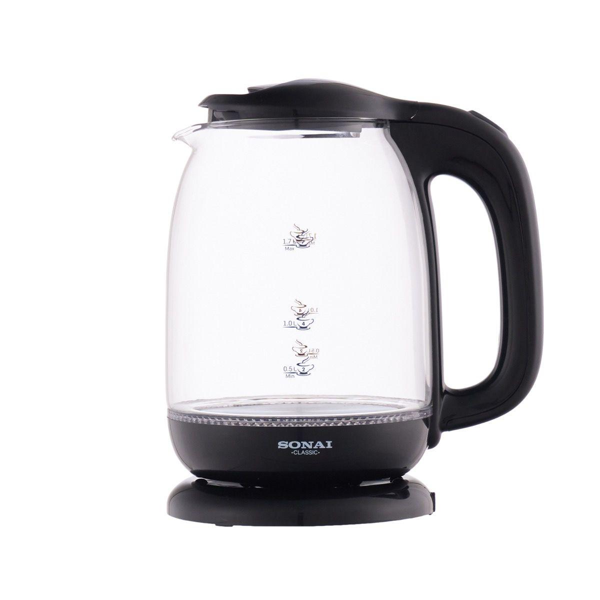 Sonai Kettle Classic MAR-3752, 2200 Watt 1.7L Bright LED lig