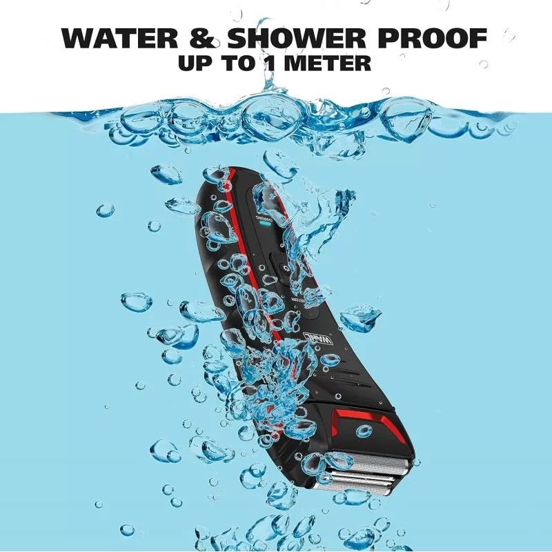 Clean & Close Electric Shaver with Flex Foil, Waterproof & L