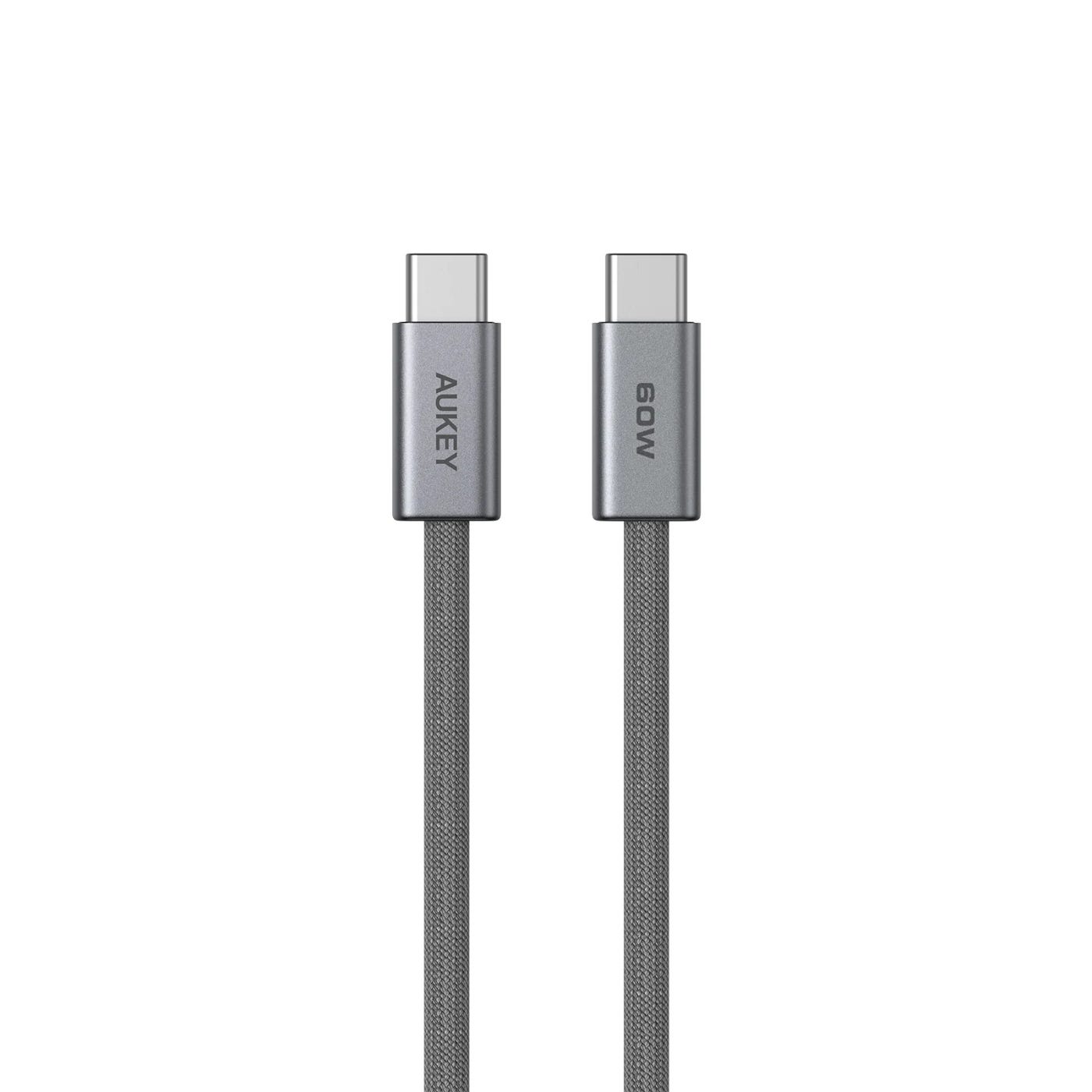 AUKEY 60W DTY Braided C-to-C Cable CB-DCC061-GY