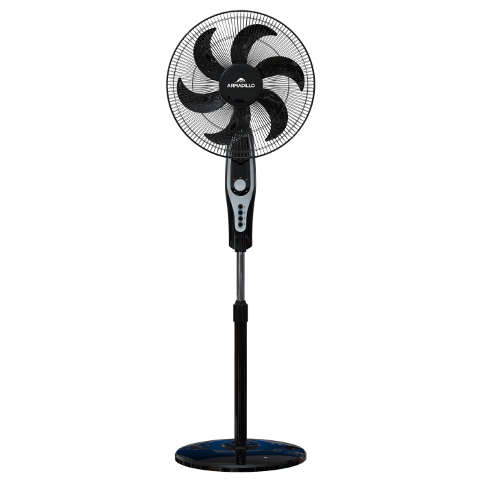 Stand Fan 18 Inch 70 W 6 Blades 3 Speeds Black