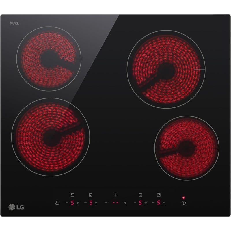 LG Built In HOB 60CM Electricity 4 Burners Glass