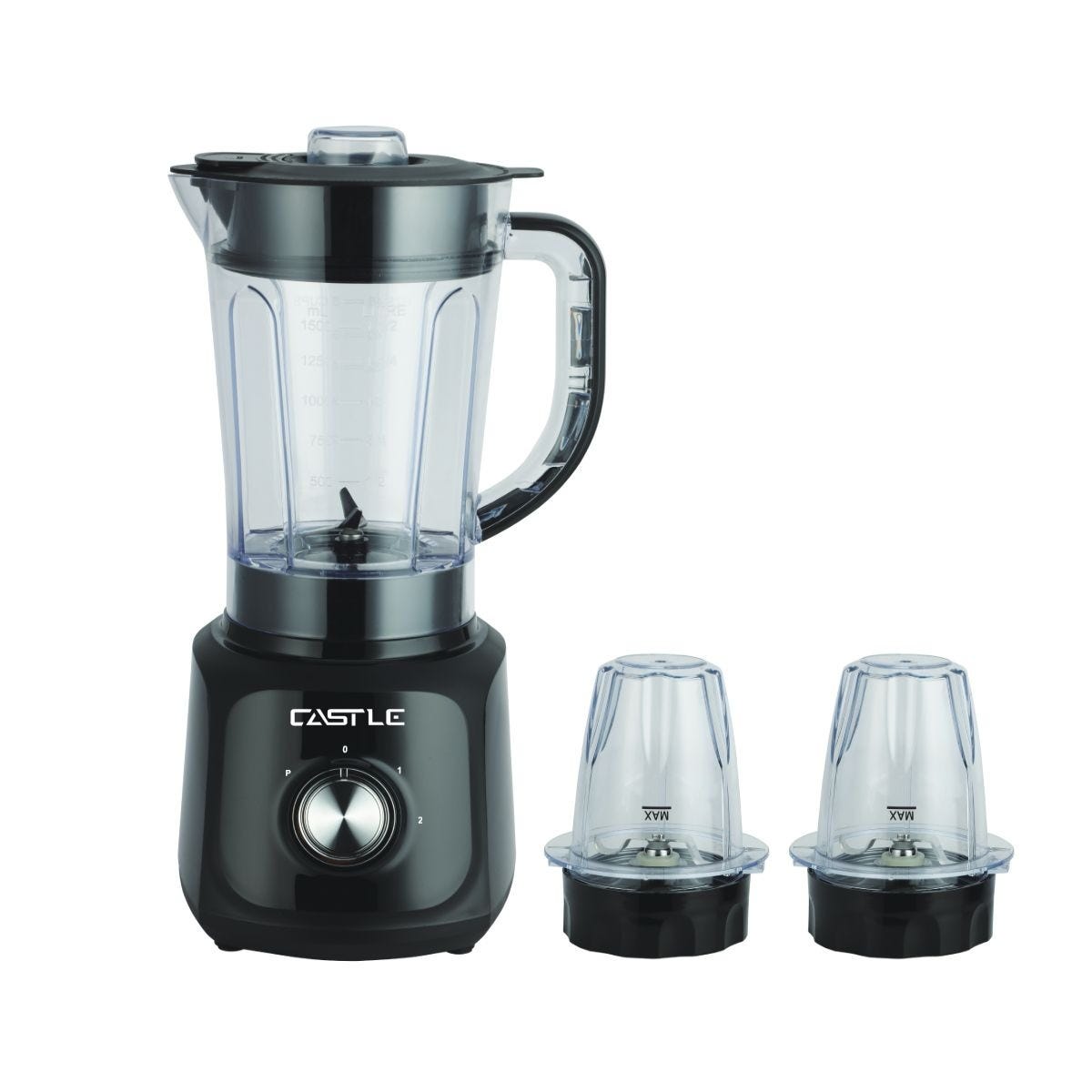 Electric Blender, 800 Watt, 1.5 Liter, 2 Mills, EB1080 - Bla