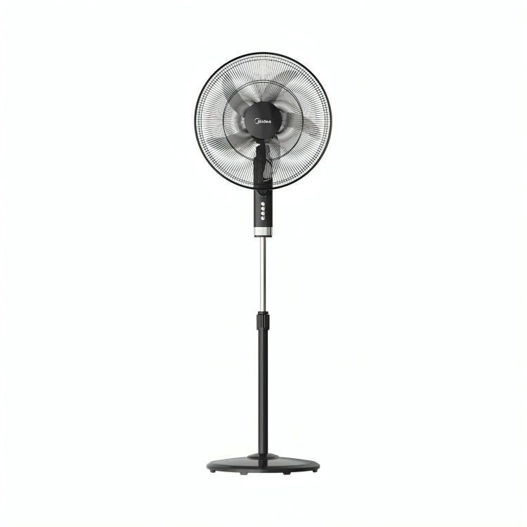 Stand Fan 18" Black Color, Remote Control, Copper Motor, 75W