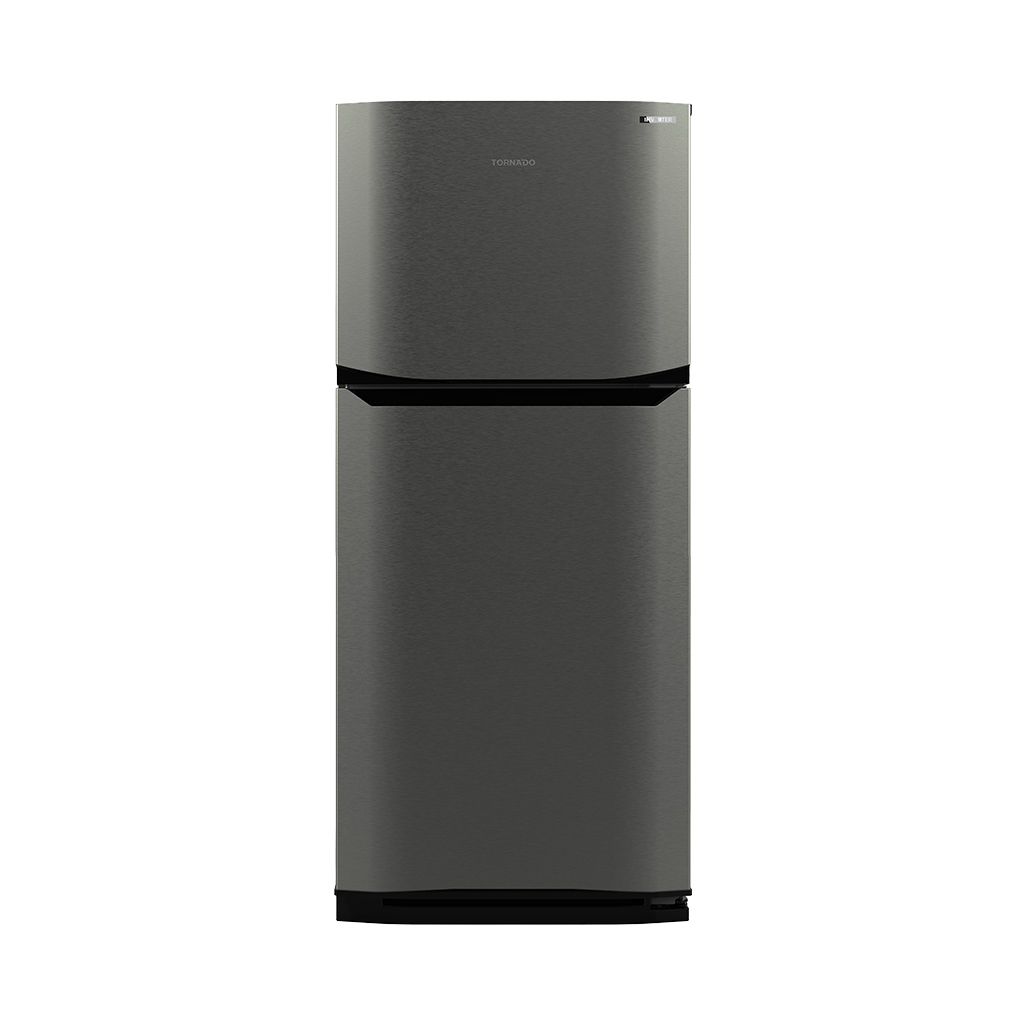 TORNADO Refrigerator Inverter No Frost 296 Liter Dark Stainl