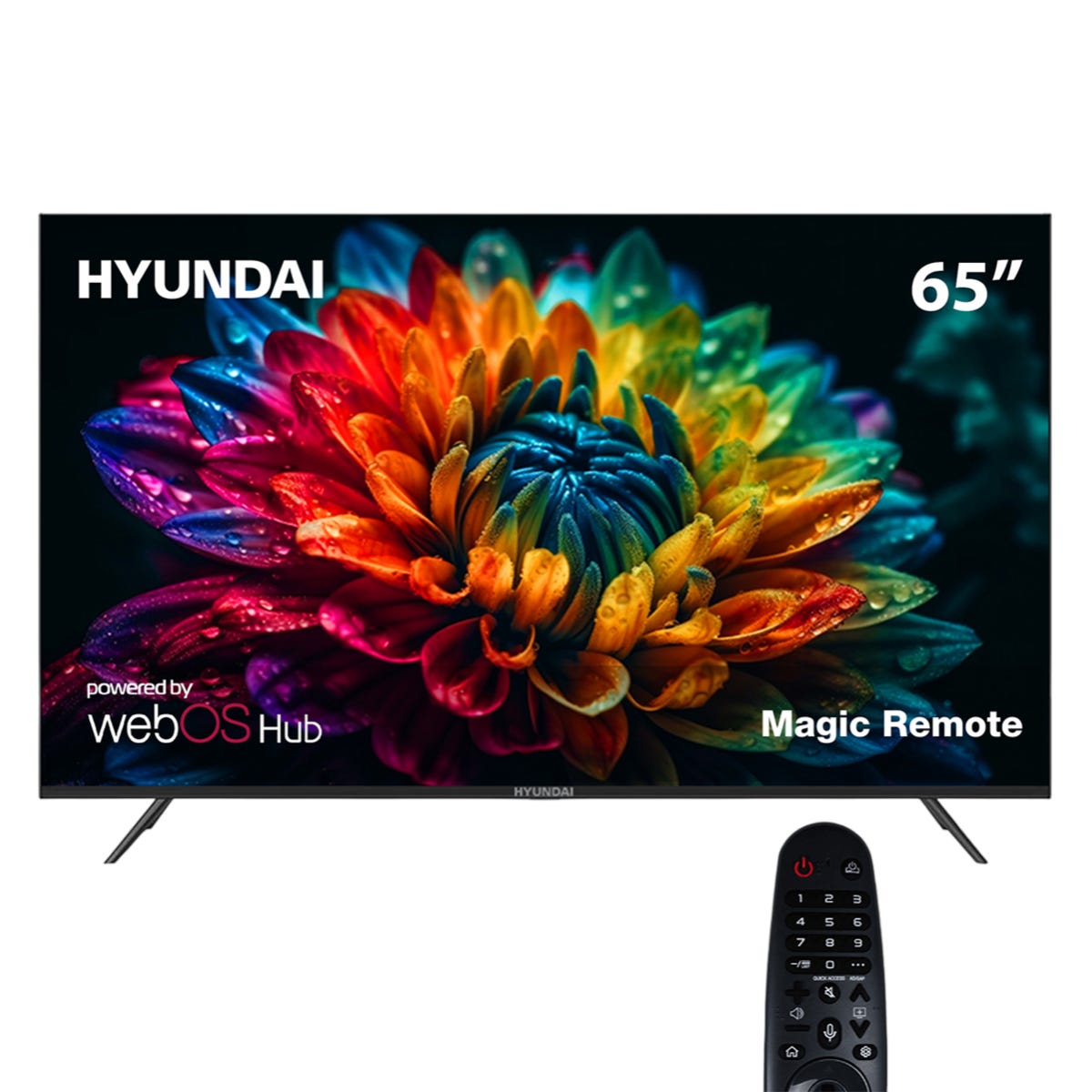 Hyundai Smart LED TV 65 inch UHD 4K webOS Magic Remote Frame