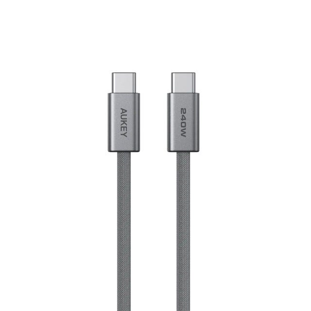 AUKEY 240W DTY Braided C-to-C Cable CB-DCC241-GY