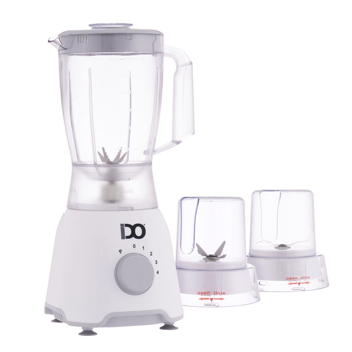 Blender with 2 Grinders, 1.5 Liters, 600 Watt, White