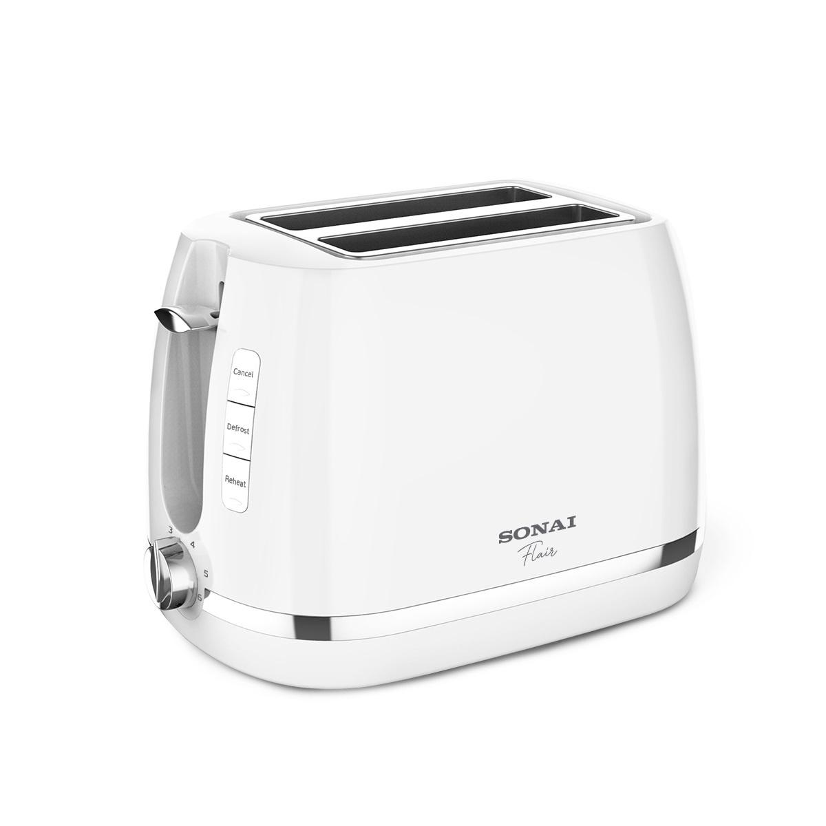 Sonai Toaster ? Flair ? SH-1820,White ,870 Watt With 3 Funct