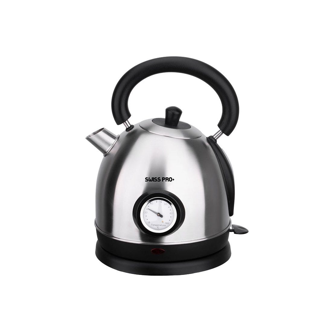 Swiss Pro Retro Kettle 1.8L - 2200W - Silver SP-WK2200BS