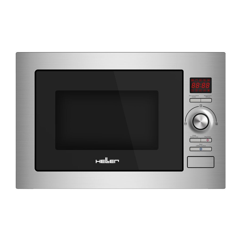 HELLER Built-In Microwave Digital 25 Liter 900 Watt 8 Menus