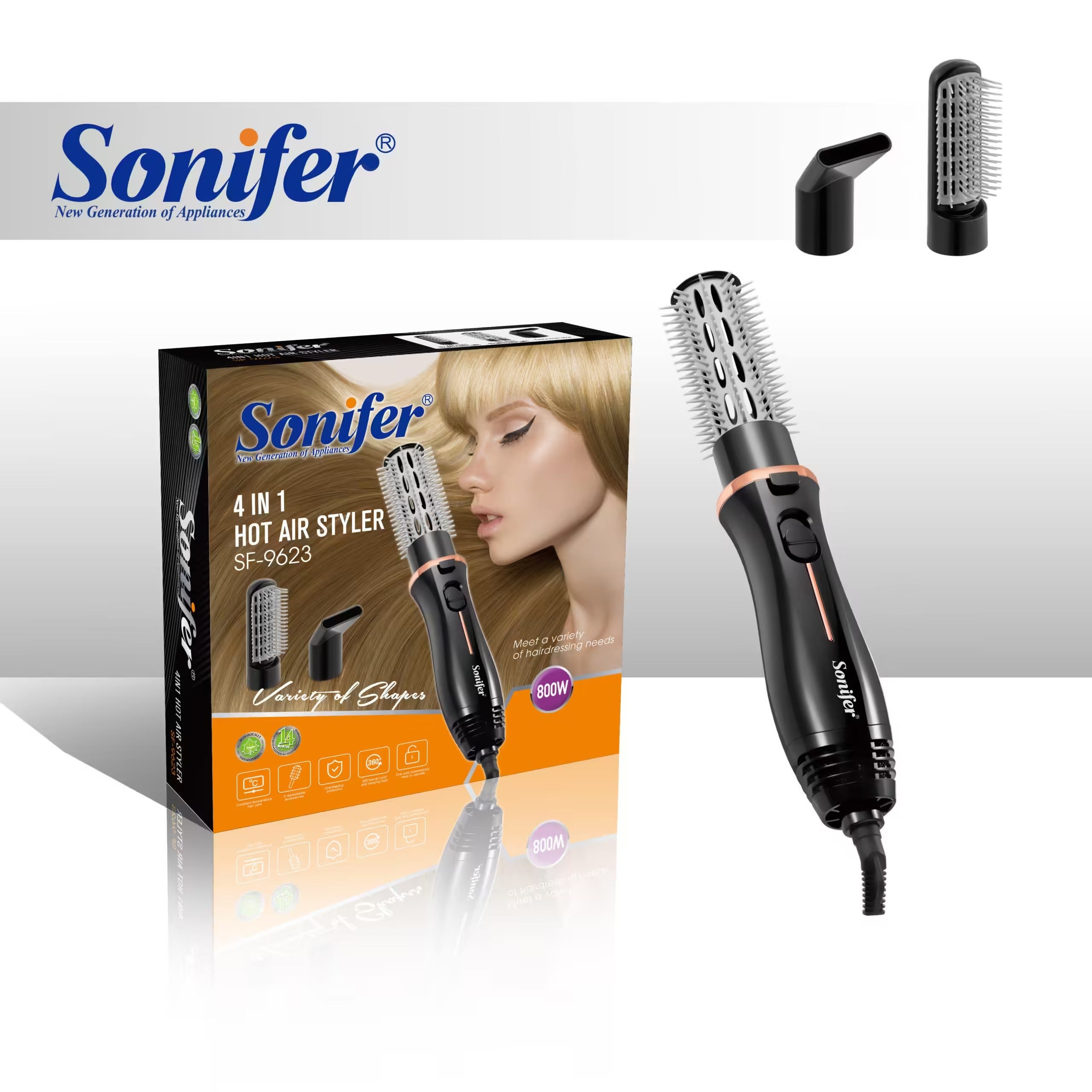 SONIFER 4 in 1 Hot Air Styler 800W SF-9623