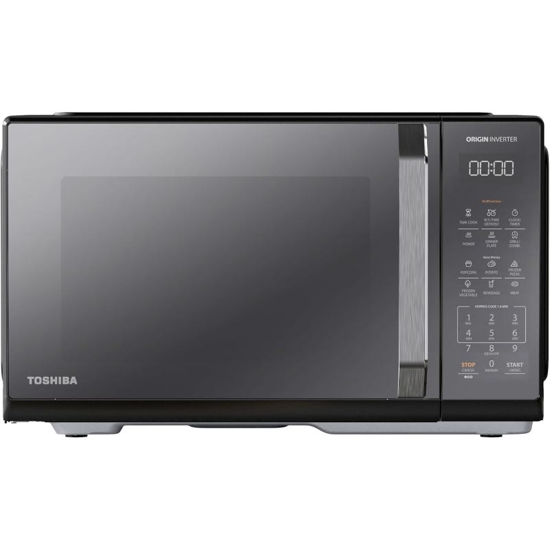 25L, Grill,Digital,1000W, Black Mirror Door, Origin Inverter