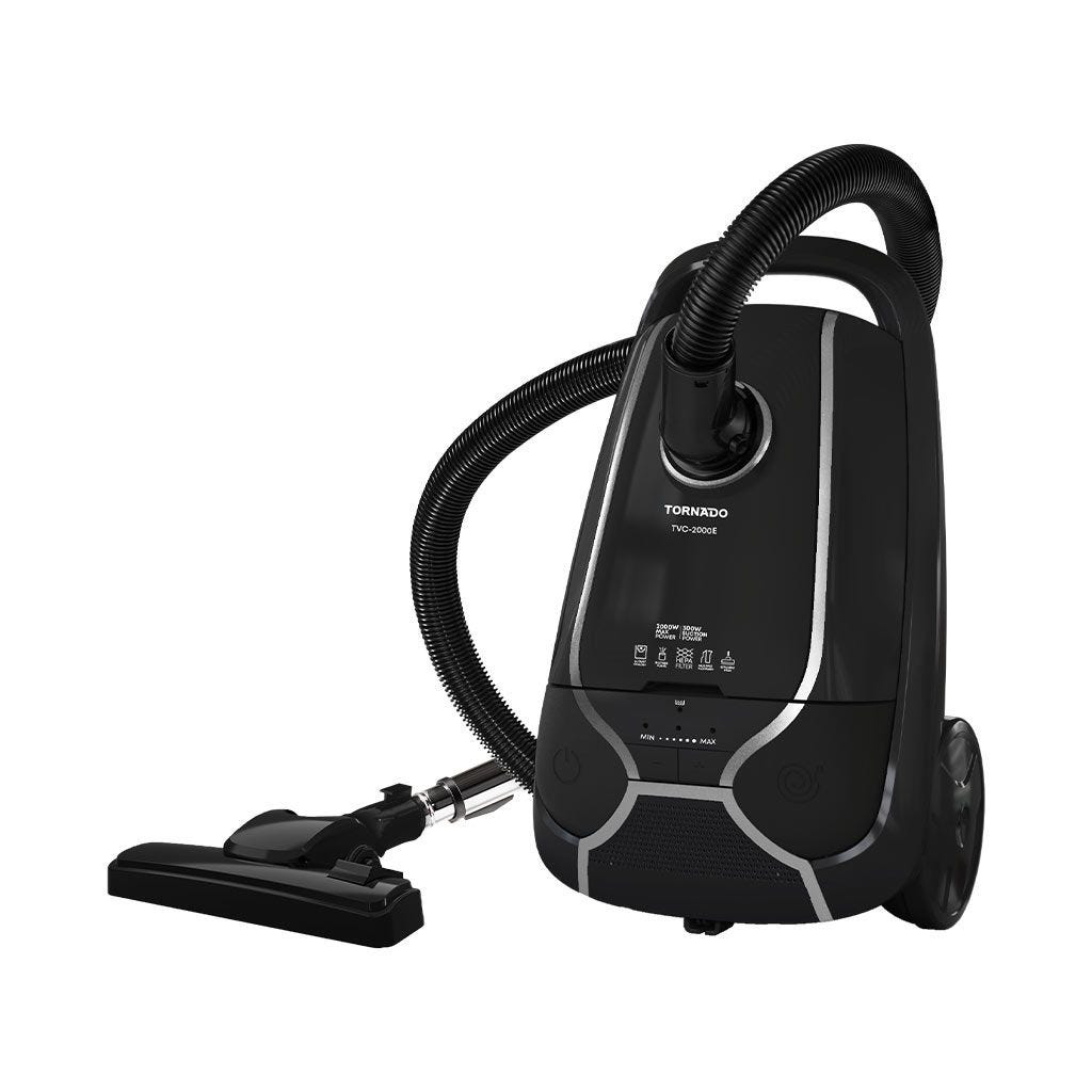 Vacuum Cleaner 2000 Watt HEPA Filter Blac
