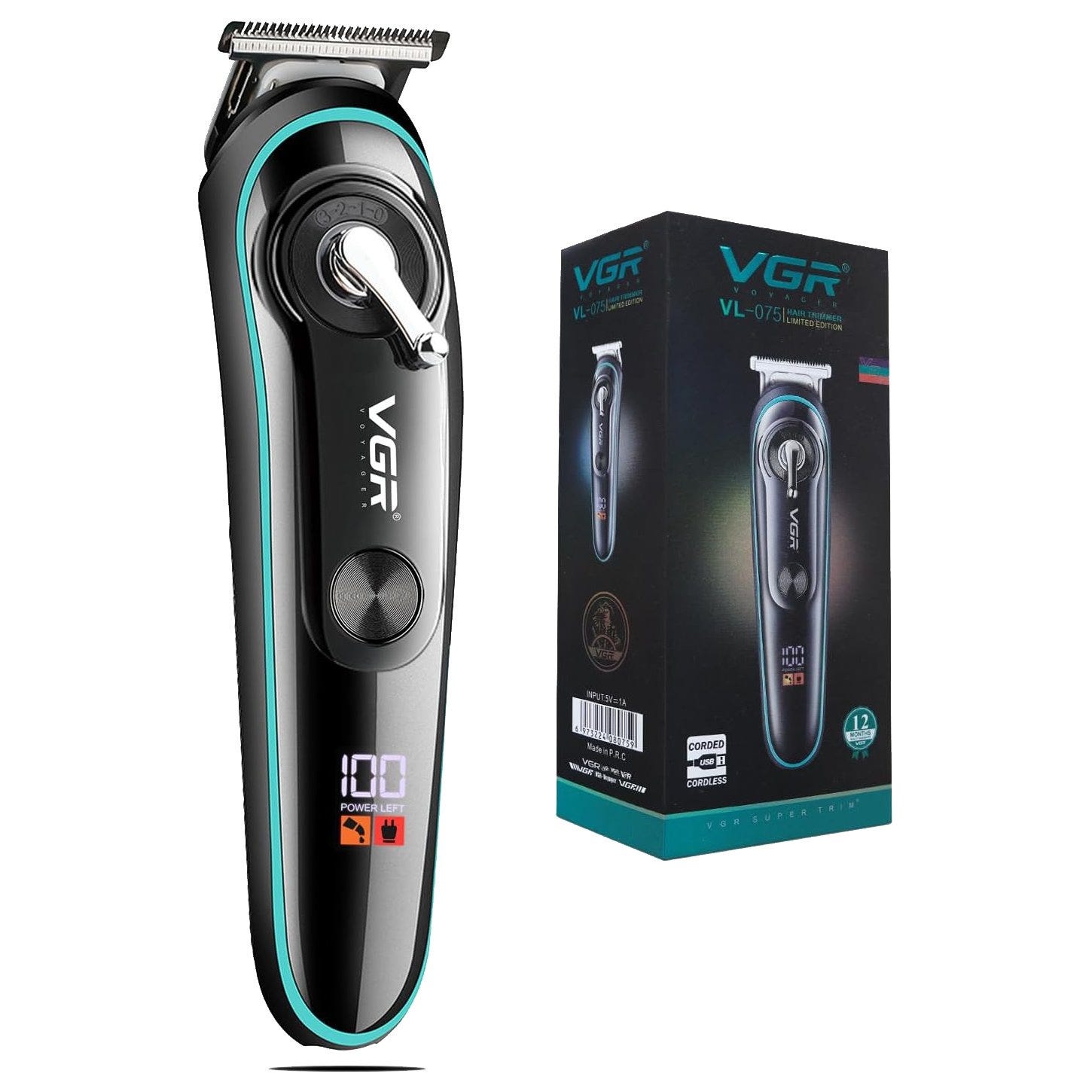 VGR V-075 Limited Edition Professional Hair Trimmer with LED