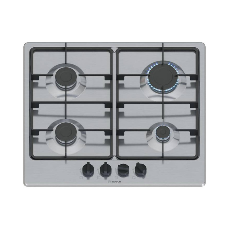 Bosch Built-In Gas Hob 60cm Series 4 Stainless Steel Model P