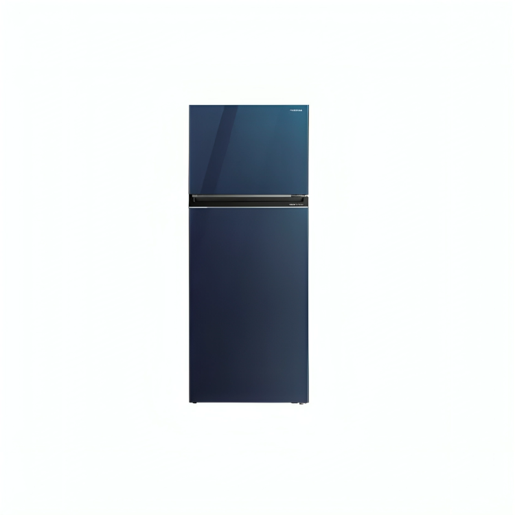"Toshiba Midea Refrigerator 450L Inverter Blue Glass Door