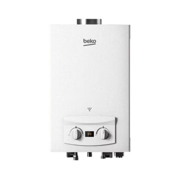 Digital Gas Water Heater, 10 Liters, White