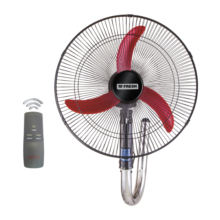 Fresh Wall Fan, Shabah With Remote Control, 18 Inch