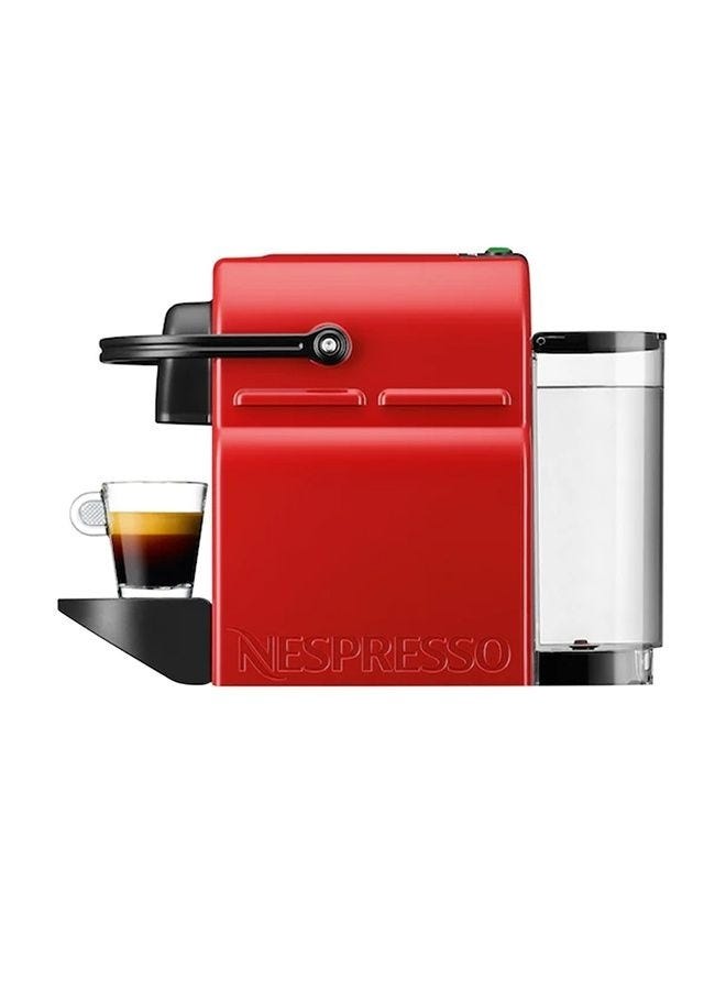 Nespresso inissia CoffeeMachine 9 Cap 0.7L 19Bar Red