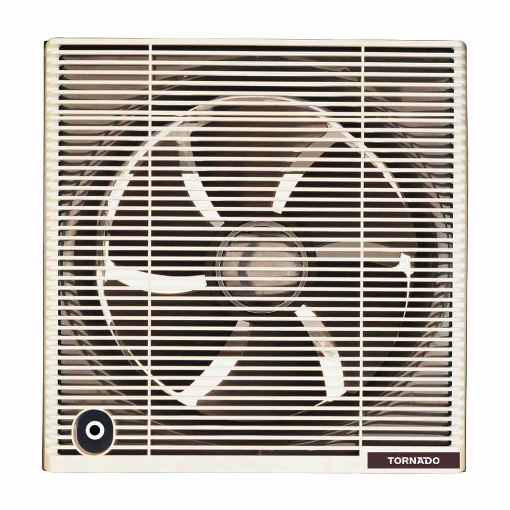 Bathroom Ventilating Fan 25 cm Privacy Grid Creamy