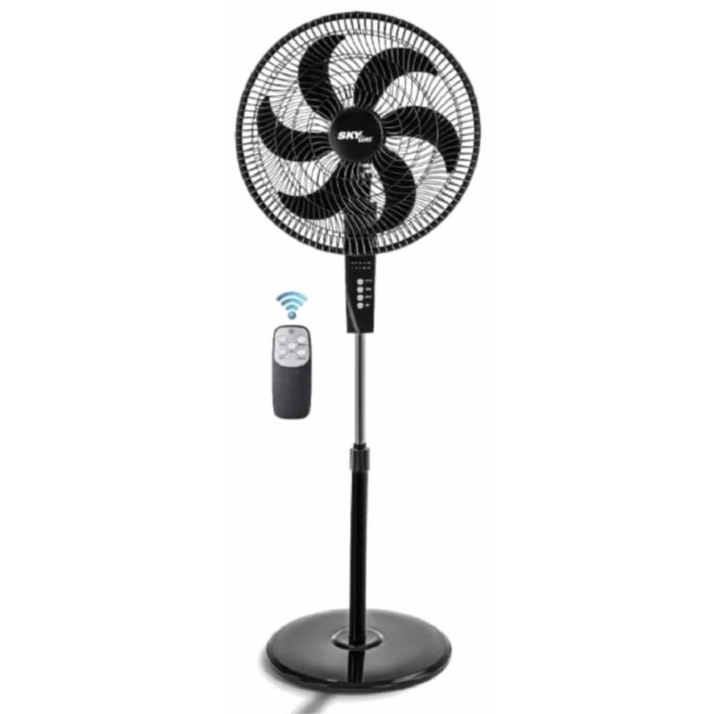 Skyline Jet Stand Fan , 18 Inch , Black-remote