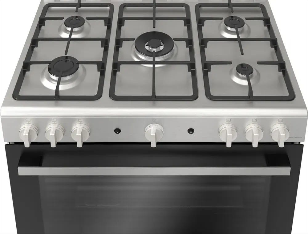 Bosch Gas Cooker 90cm Series 2 Stainless Steel 5 burners, co
