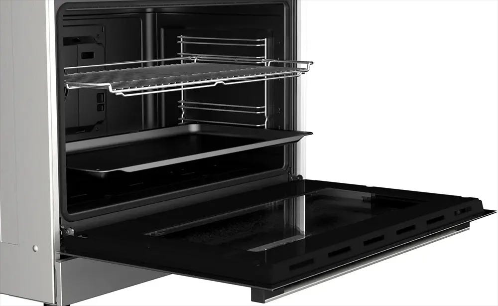 Bosch Gas Cooker 90cm Series 2 Stainless Steel 5 burners, co